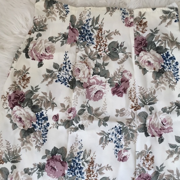 Vintage La Belle 90s 1990s Floral Pencil High Wais - Picture 2 of 8